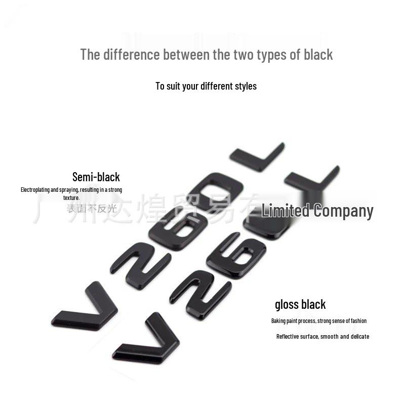 Naklejki z Logo Literowym i Emblematy Tylne do Mercedes-Benz Klasy V, Vito, V260L, V300L