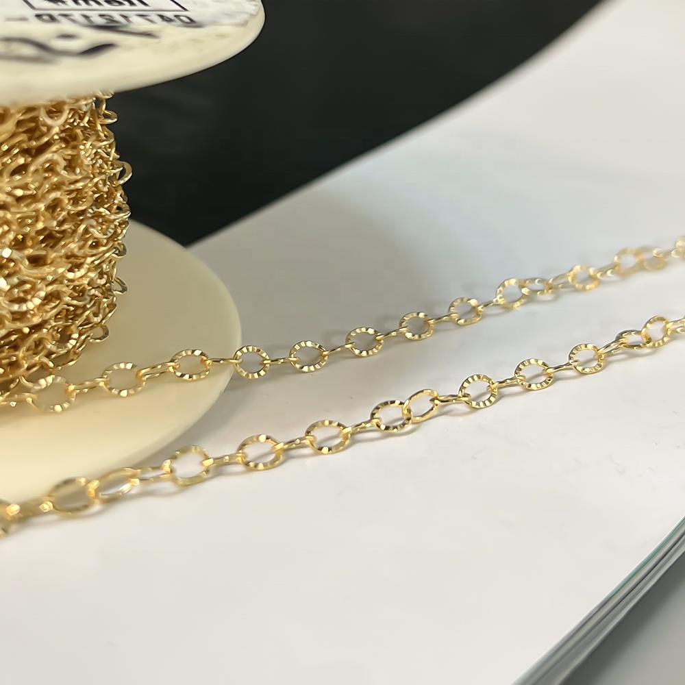 New Patterned Cable Bulk Chain 2.9mm for DIY Jewelry Making Genuine 14K Gold Filled Chain