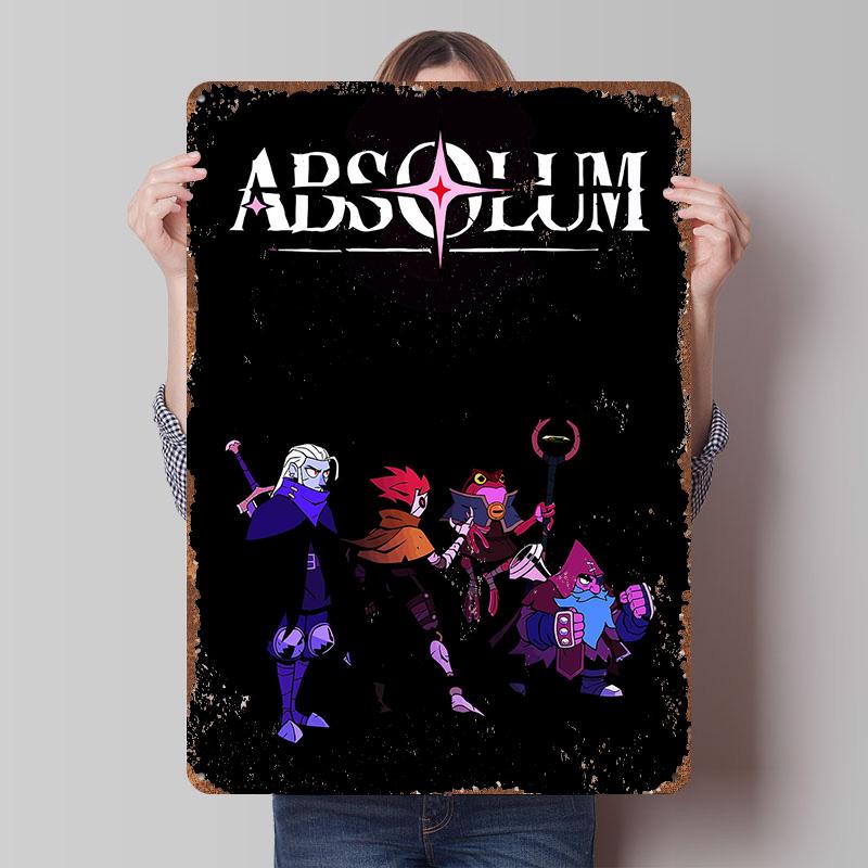 

Absolum Game Metal Poster Customized Wall Art Retro Vintage Tinplate Signs for Gaming Room Decoration At Home Desk Decor Items 7.9x11.8In(20x30cm)
