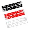 ELSUM1 2pcs Car Stripe Racing Strips Rear View Mirror 3D Stickers for Tesla Model 3 2021 S X Y Coil Mod WYE K80 Style Roadster Hub Caps