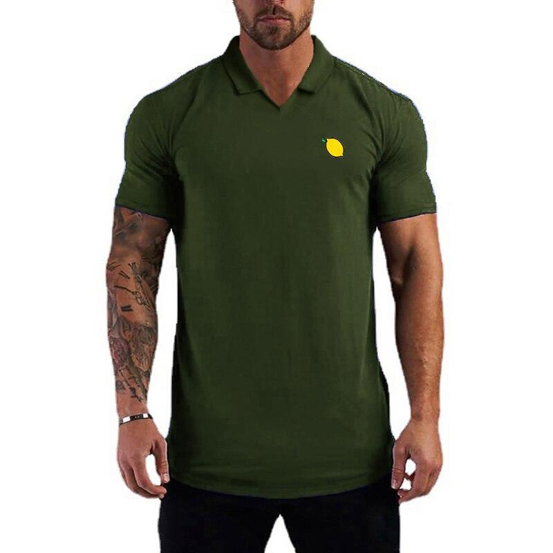 Do The Work  Summer Cotton Gym Sports Mens Fashion Casual Bodybuilding Fitness Workout Breathavke Printed Polo Shirt M-2xl