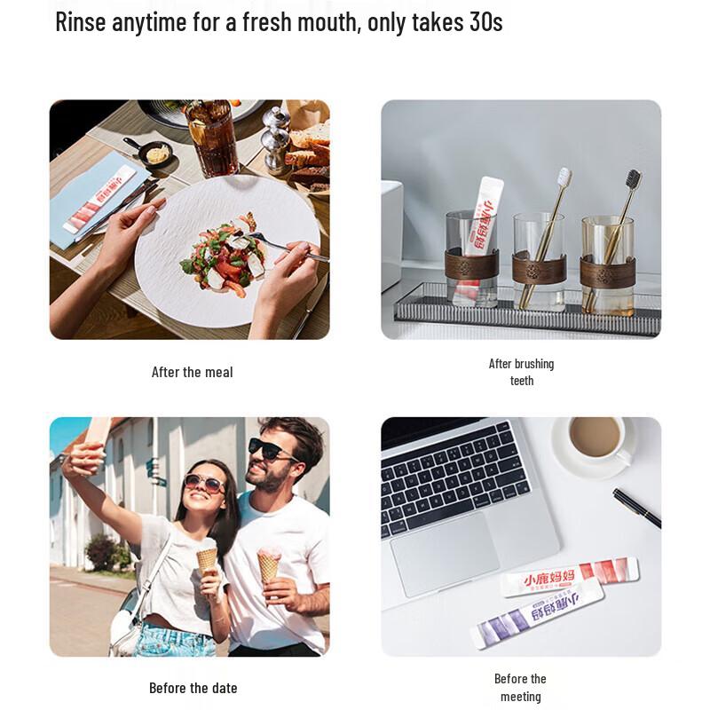 Fawnmum Portable Grape Mouthwash Strips