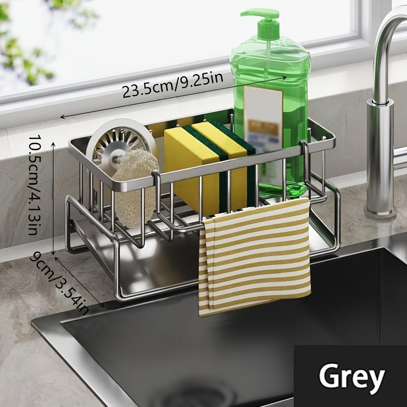 

1PC rag rack, sponge drain basket, sponge drain rack, brush, towel, hand sanitizer, bathroom and kitchen supplies