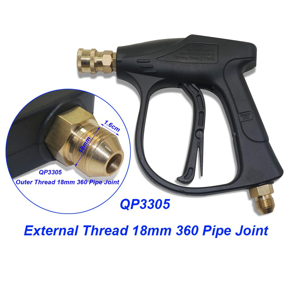 1 Pcs High Pressure Washer Gun Water Snow Foam Lance Spray Gun 5 Pcs Quick Nozzle Car Washing Kit Cleaning Tools