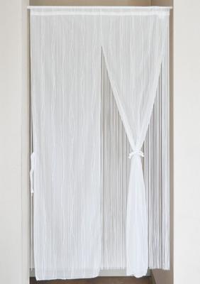 Made In Layered Curtain with Delicate Lace and String Wide X 170cm Product Japan, Double-Layered (85cm Long), White, Number 22048-170-wh