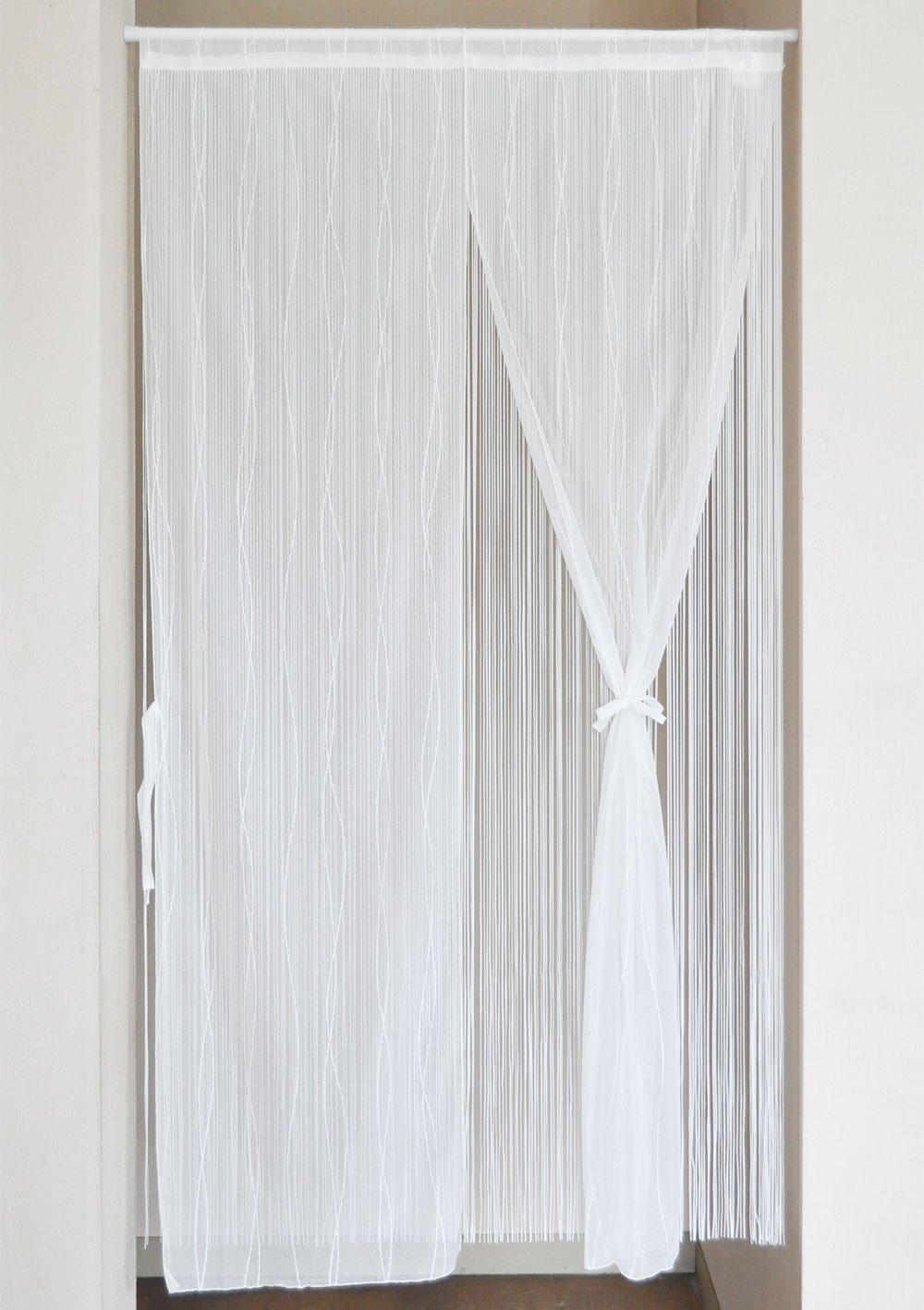 

Сделано в многослойной занавеске с нежным кружевом и тесьмой Ширина x 170см Продукт Япония, Двухслойный (85 см длиной), Белый, Номер 22048-170-wh белый