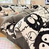 Thickened Milk Fleece Four-Piece Warm Coral Fleece Bed Sheet Quilt Cover Fleece Bedding Flannel