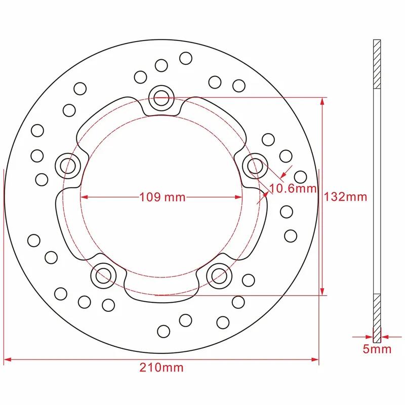 Motorcycle Rear Brake Disc Rotor For Suzuki AN 400 Skywave Z 2000-2002 AN400 Burgman / Skywave 1999-2002