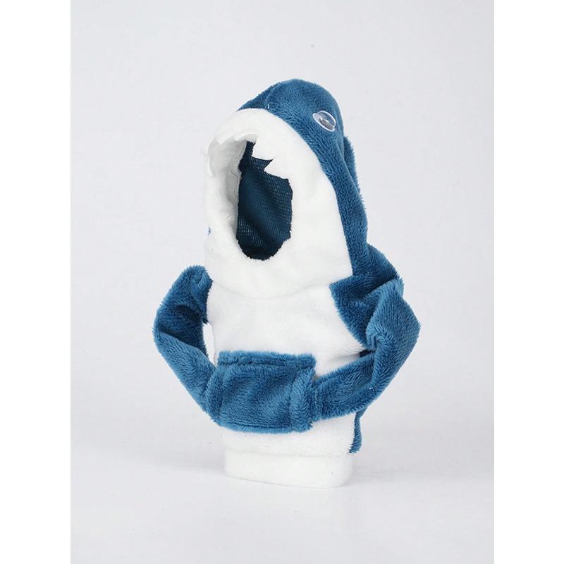 Shark Hoodie Car Gear Shift Cover - Comfortable Manual Shift Knob Sweatshirt, Creative Car Interior Accessories