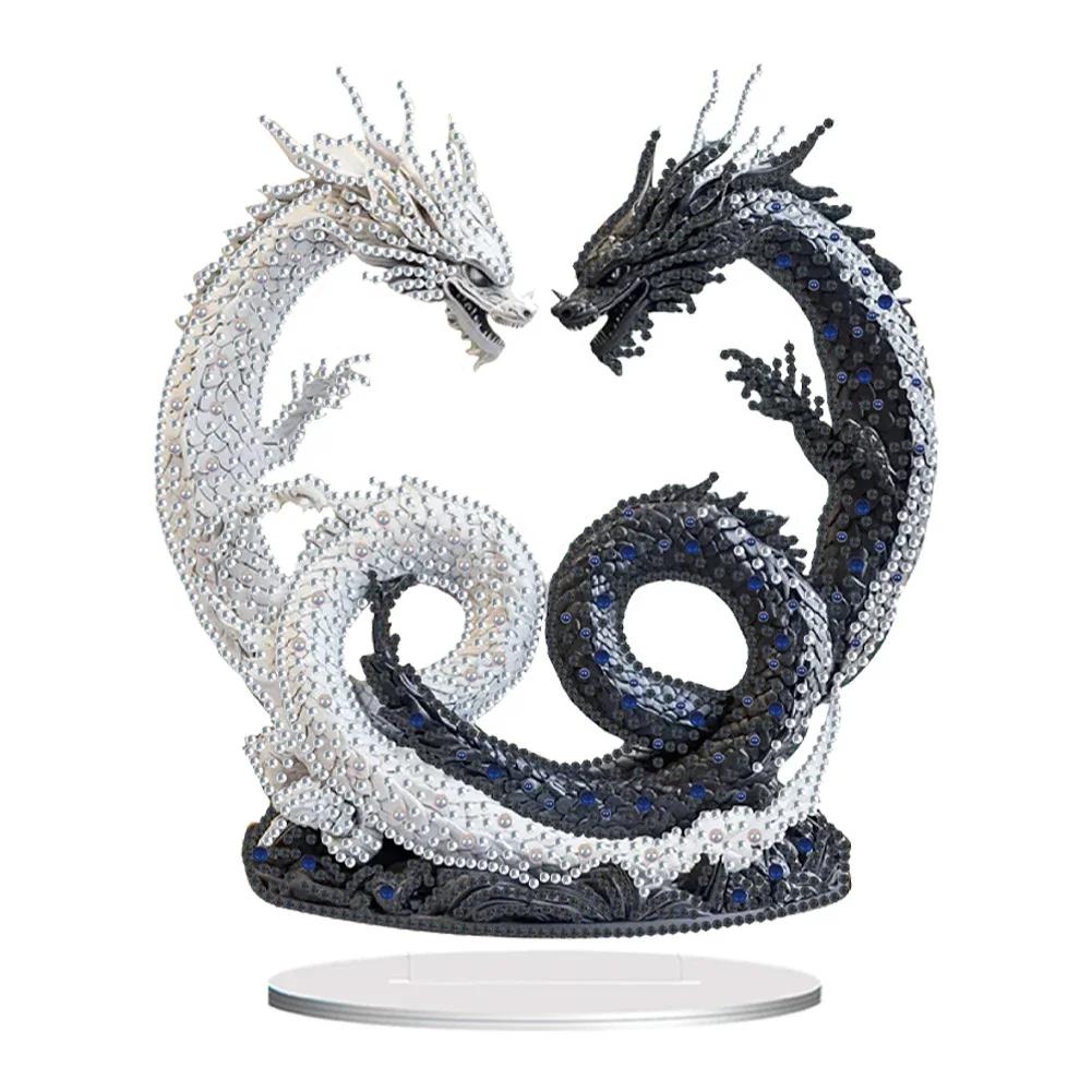 Tierförmige 5D DIY Diamantkunst Tischdekorationen Diamantmalerei Desktop-Dekorationen Schlafzimmer Tischdekoration