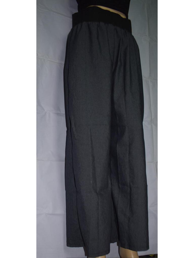 Plus Size Women's Wide-Leg Denim Casual Pants - Available In Thin Style and Long Length