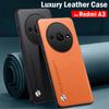 Shockproof Funda for Xiaomi Redmi A3 Case Luxury Fiber Texture PU Leather Protection Cover for For Redmi A3 Capa