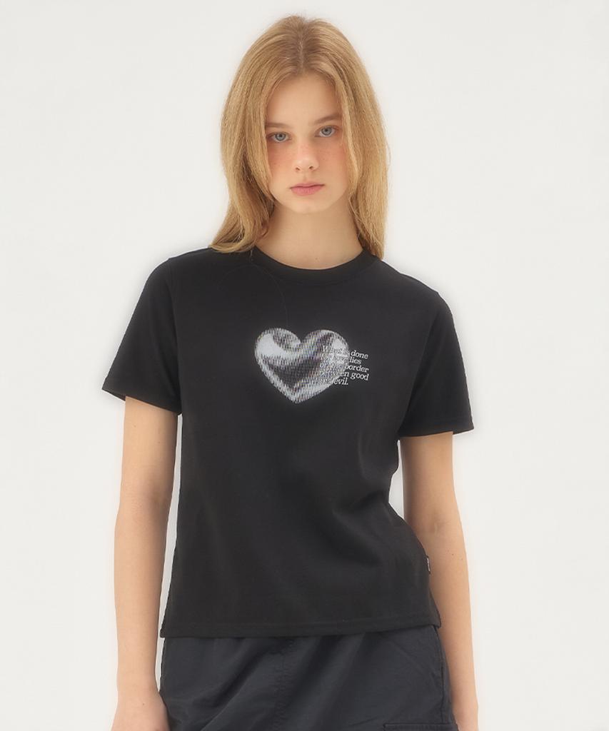 Kichieoli Thorny Heart W T-Shirt (Black)