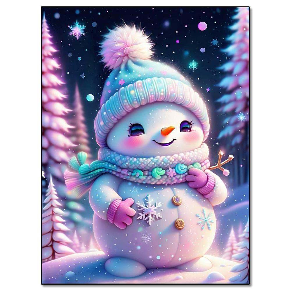 Snowman Diamond Painting Winter Snow Scenery Diamond Mosaic Embroidery Full Square/Round 2024 New Series DIY Home