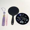 DIY Mother-of-pearl Sticker Hand Mirror Making Kit Portable Mother-of-pearl Lacquerware
