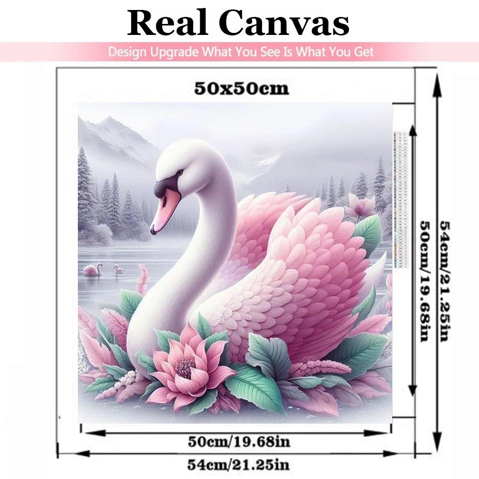 DIY Diamond Painting New 2024 White Swan Lover Full Square Round Diamond Mosaic Embroidery Animal Art Stitch Home Decoration Craft Kit Gift