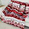 Christmas Blanket Festive Reindeer Snowflake Flannel Blanket Soft Warm Small Blanket Sofa Blanket