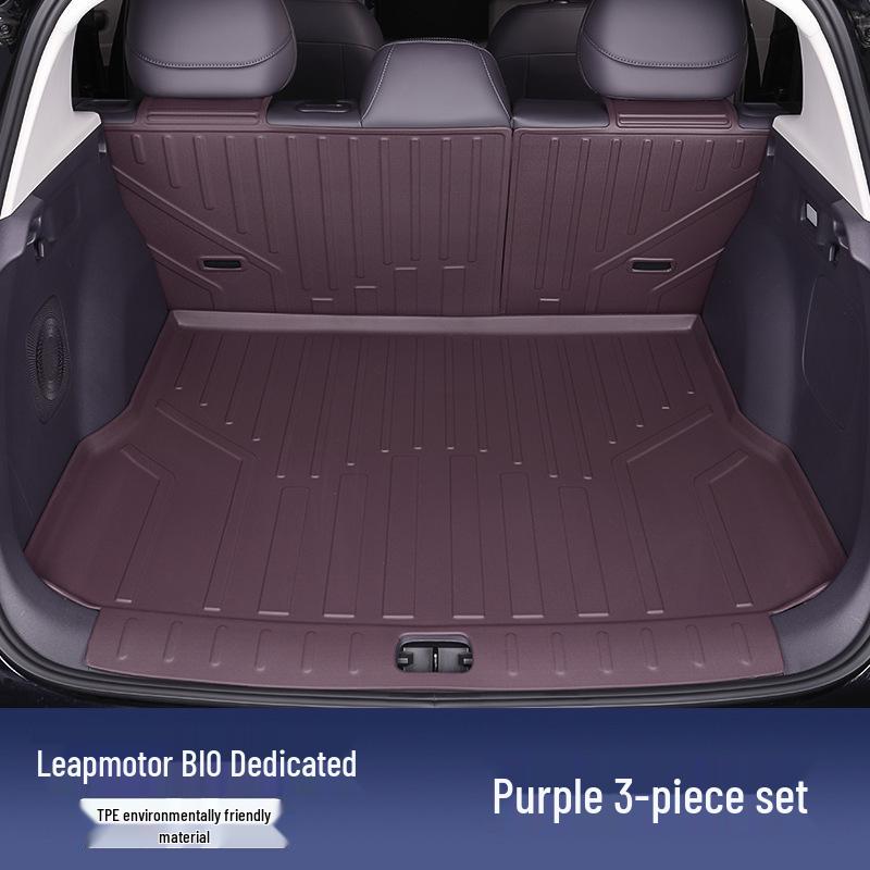 Leapmotor B10 TPE Floor & Trunk Mats: Full Coverage, Dirt & Wear-Resistant, Easy To Clean, Fits 25 Models, Original Car Color.