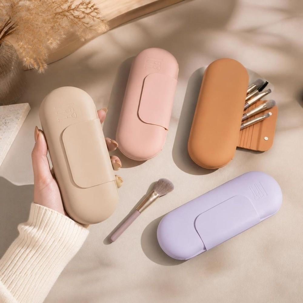 Waterproof Makeup Brush Holder Silicone Cosmetic Brush Storage Bag  Travel Beauty Tool Storage