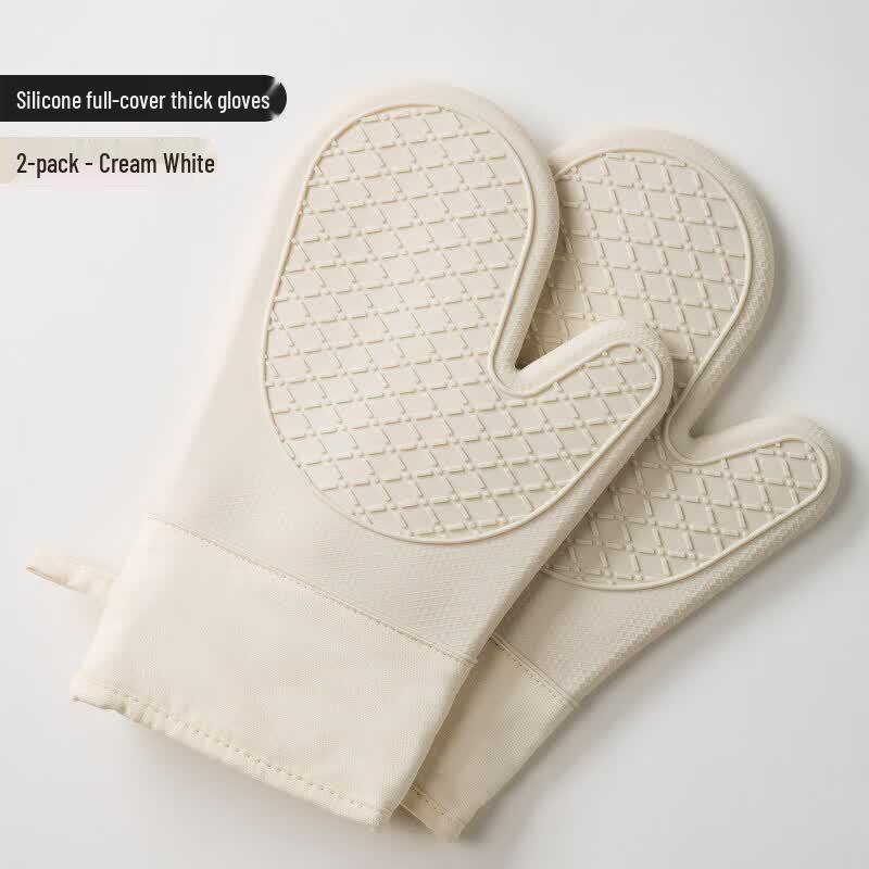 Qiwei Leather Heat Resistant Oven Mitts