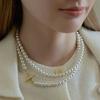 Lewe Toggle-bar long pearl necklace
