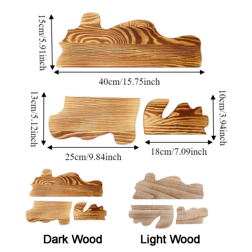 Wall Mounted Cloud Shaped Wall Display Shelves Wooden Plant Stand Wall Shelf  for Living Room