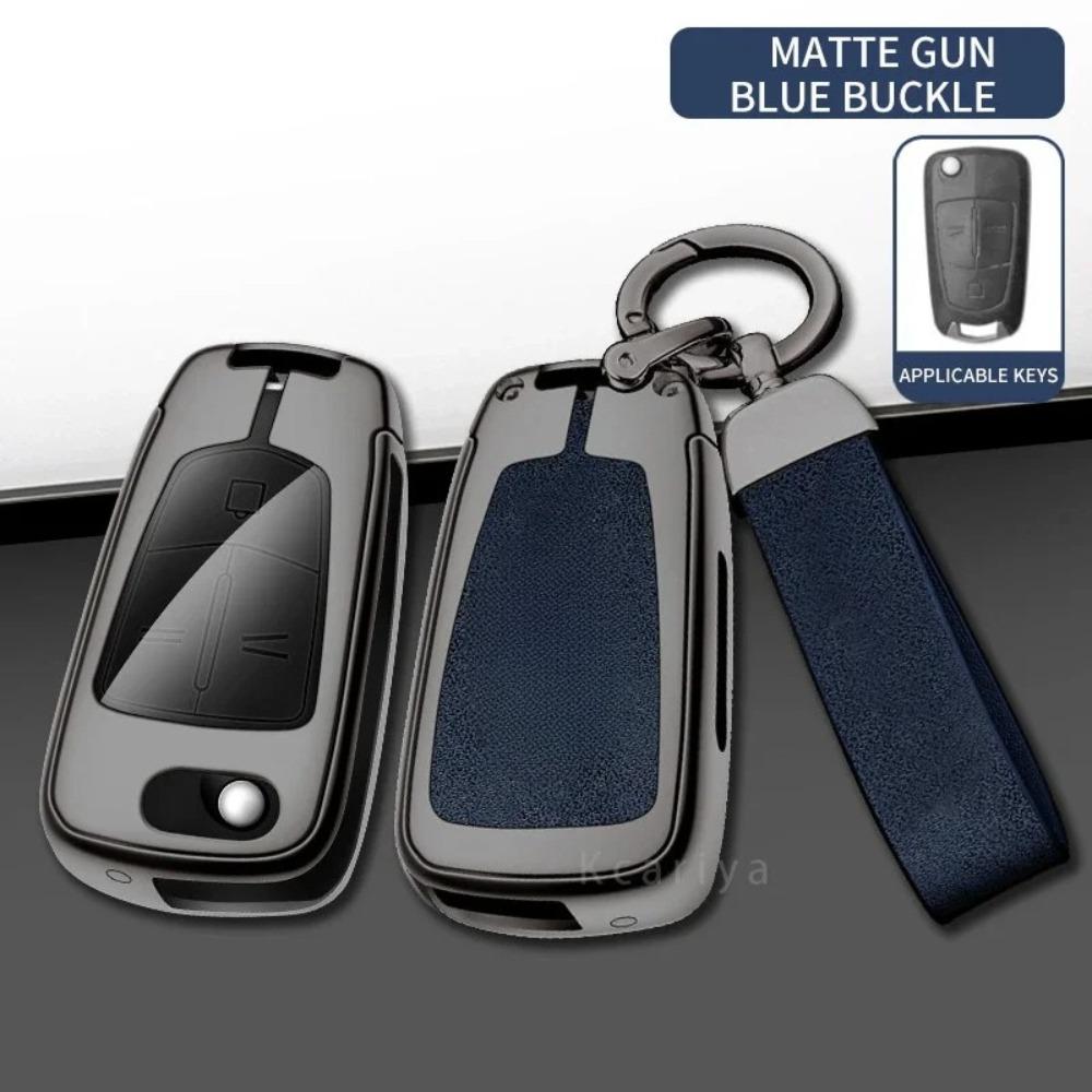 Auto TPU Zinklegierung Schlüsselhülle Tasche für Opel OPC Line Insignia Astra Vectra Combo Corsa D Mokka Zafira Autoschlüsselanhänger Metallschlüsselhülle