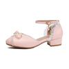 White Blue Women Sandals Low Heel Small Big Size 31 48