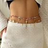 Boho Sexy Fashion Layered Tassel Starfish Waist Belly Chain for Women Simple Metal Scallop Conch Body Chain Jewelry Accessories