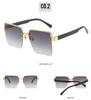 2022 Spring European & American Celebrity Square Frame Sunglasses - Milan Fashion Half-Frame