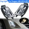 For Peugeot 308 408 2010 2011 2012 2013 Car Front Bumper Fog Lamp Light With Bulbs 9670528380 9670528280 Car Accessories