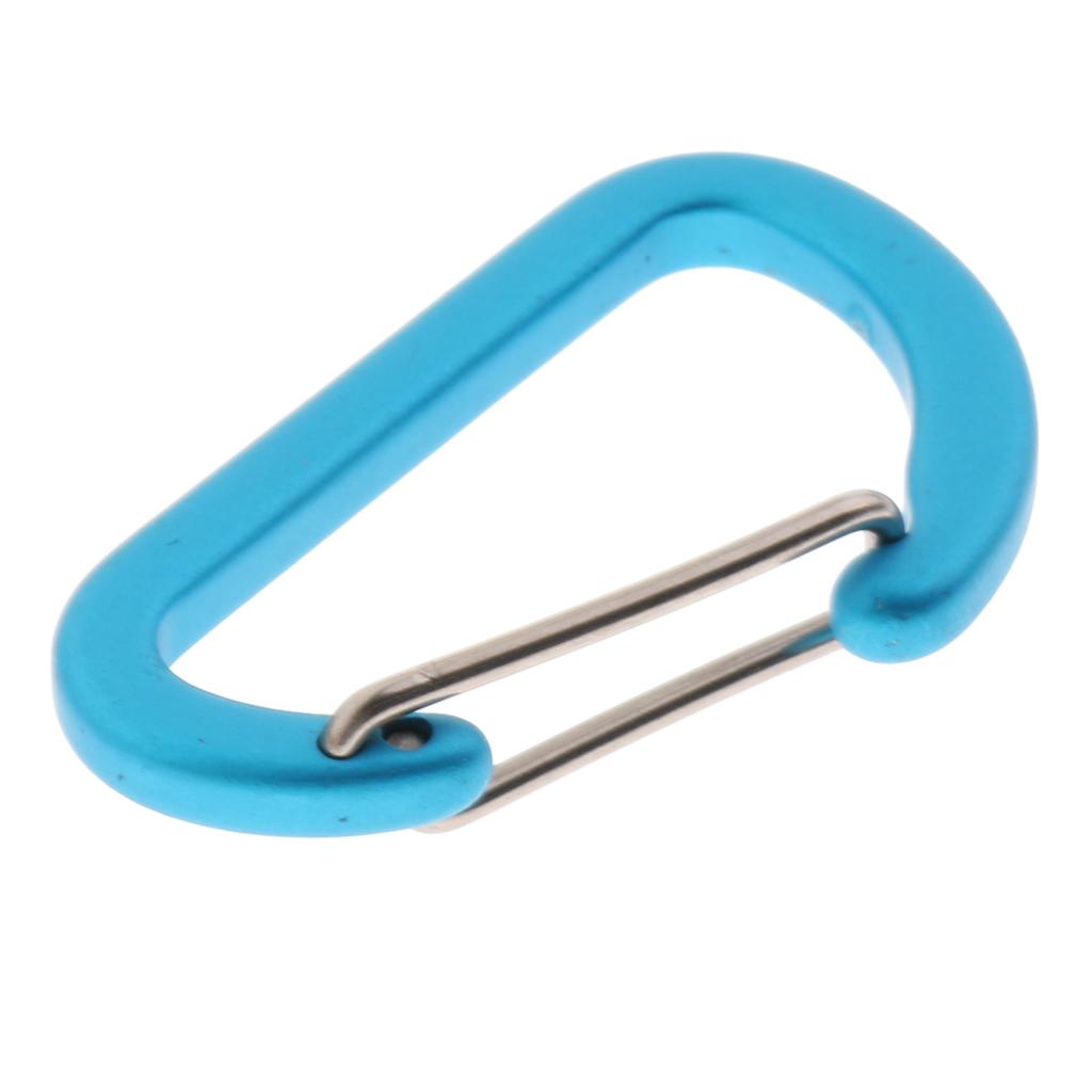 D Shape Mini Carabiner Keychain for Outdoor Mountaineering, Camping,