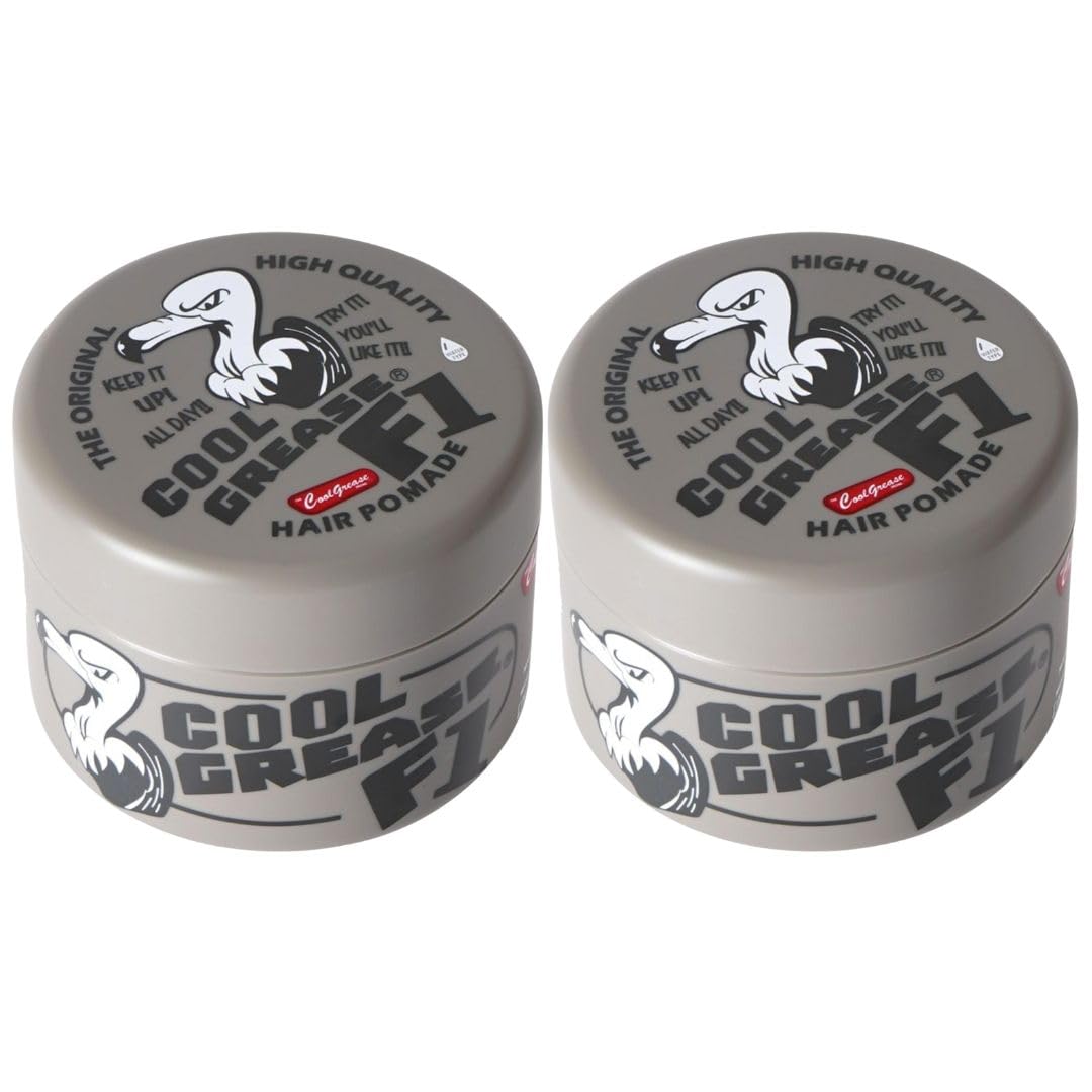 Sakamoto Koseido Cool Grease F1 210g x 2-pack Fine Cosmetics Pomade Men s Wax Grease Unscented Sticker Set