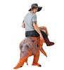 Bohuiteng Dinosaur Cosplay Dinosaur Kigurumi Rider Adult Unisex Monster Inflatable Costume Set for Parties Half-Body Costume, Outfit, (Red)