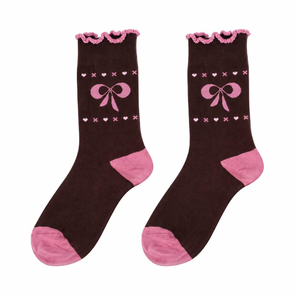Autumn Winter Stripe Long Socks Odor-Resistan Breathable Socks Casual Wear