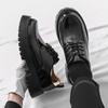 Fashion 2025 Men's Thick Bottom Oxford Shoes Fashion Business Casual Dress Shoes New Men Casual Shoes Comfortable Lace-Up Formal Flats