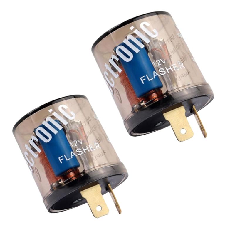 Weatherproof Motorcycle Flashing Indicator Safety Light Clear Housing Impact Resistant Design Quick Snap On Mounting