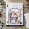 Watercolor Coloring Book with 12 Colors Paint Cakes and Brush Water Color Paper Book Paint Set for Adults Beginners