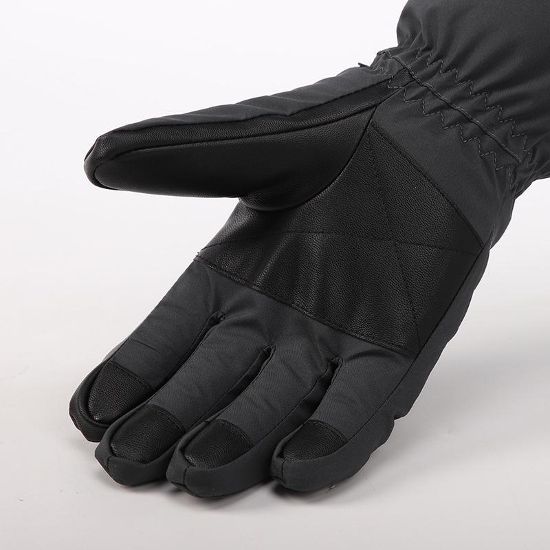 Men's Winter Ski Gloves: Cold-Proof, Thick Velvet Lining, Windproof, Touchscreen Compatible for Mountaineering, Motorcycling, and Outdoor Riding.