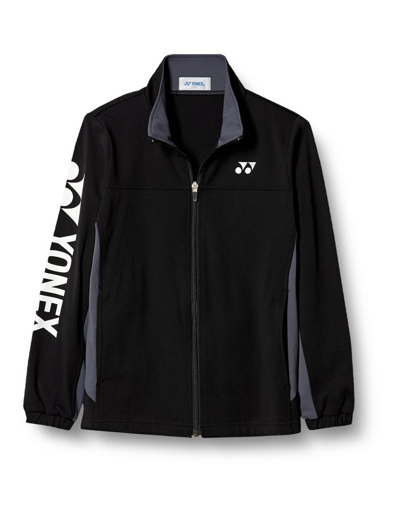Yonex Knit Black J120 Boys' Warm-Up Shirt, (007)