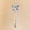 Sweet Butterfly Necklace Flower Women's Choker Adjustable Y2K Tassel Necklace  Gifts