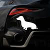 Car life qualitative  Cute Dachshund Dog Motorcycle Vehicle Reflective Decals Sticker ation