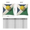 Balls Tennis Hard Court Floor Square Pillowcase Polyester Linen Velvet Creative Zip Decorative Room Cushion Case