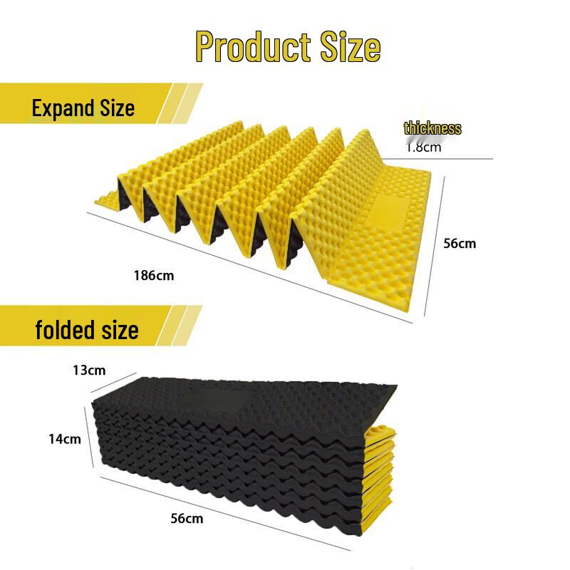 Yilan Outdoor Foldable IXPE Egg Crate Sleeping Pad