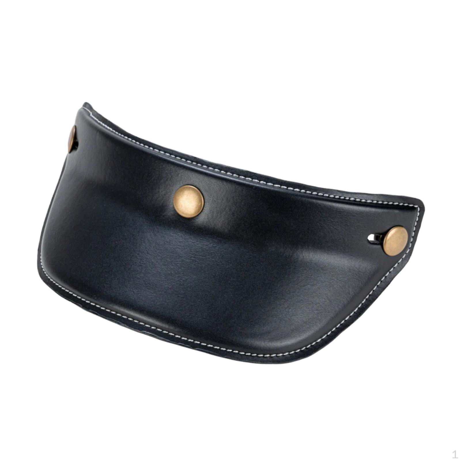 

Visor, Sun 3 Snap Fasteners, Helmet Visor , Replacement Part, PU PC, Material for Open-face чорний