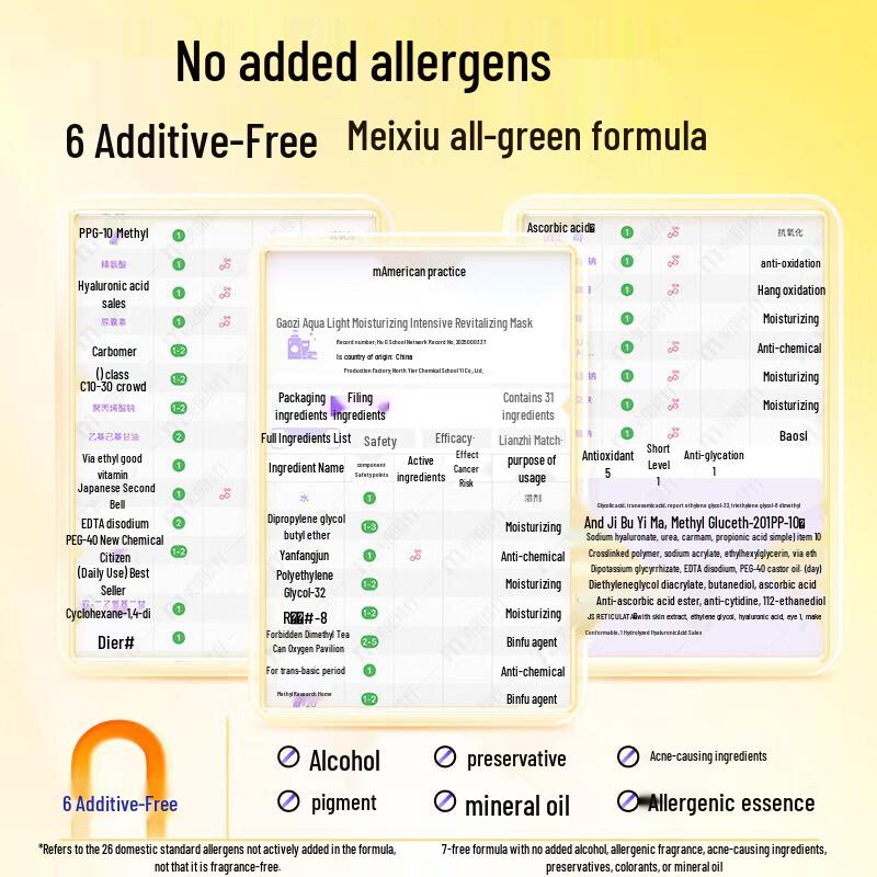 Gaozi Niacinamide Brightening & Moisturizing Facial Mask (2 Boxes)