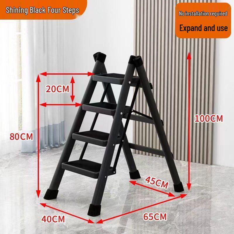 3-Step Telescopic Folding A-Frame Ladder – Lightweight and Multi-Functional Stool