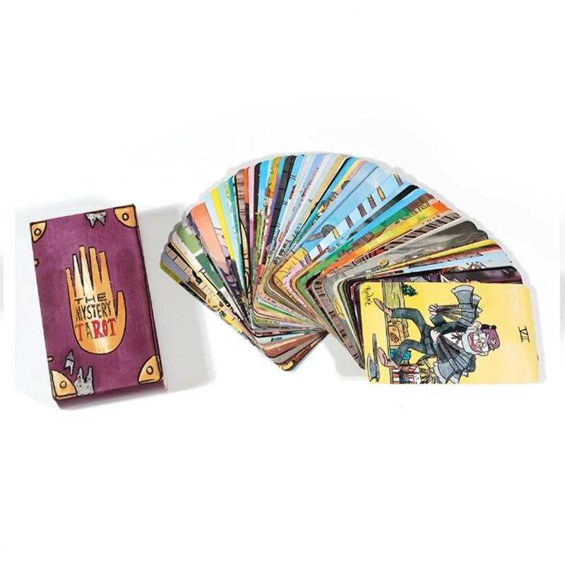 Mystery Tarot Cards 78PCS Cards Deck Gravity Falls Inspired English Version Witchy For Beginner, Classic Divination Tarot Cards