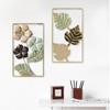 Nordic Flower Wall Decor Ornament Iron Light Luxury Round Colorful Leaf Wall Hanging Pendant Living Room Home Decoration