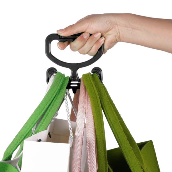 1/2Pcs Grocery Bag Carrier Shopping Bag Handles Ergonomic Design Comfortable Grip Grocery Bag Holder Carry Handles